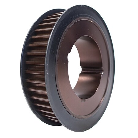 B&B Manufacturing 45-14MX37-3020, Timing Pulley, Cast Iron, Black Oxide,  45-14MX37-3020